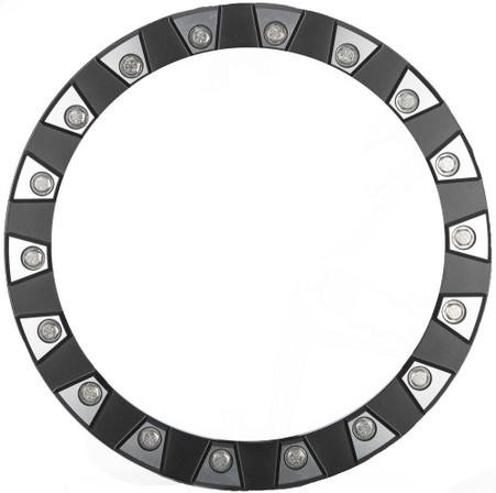 SEDONA SPLIT 6 REPLACEMENT BDLK RING 14" BLACK/MACHINED