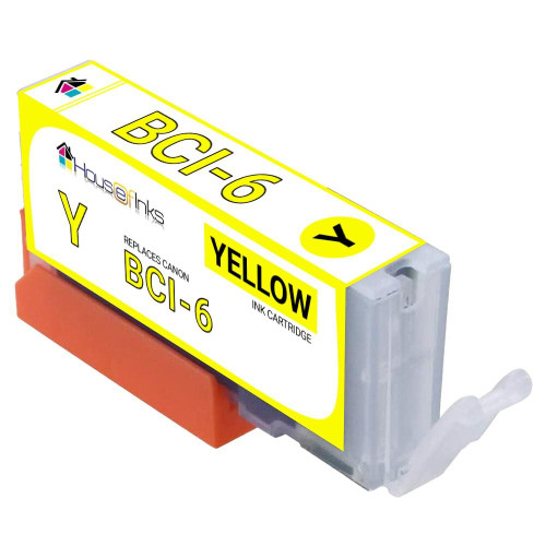 HouseOfInks Compatible Ink Cartridge Replacement for Canon BCI-6 4708A003 Yellow CANON_BCI-6Y