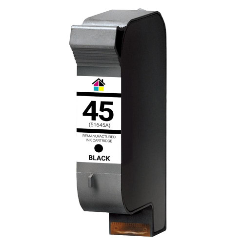 HouseOfInks Remanufactured Ink Cartridge Replacement for HP 45 51645A Black HP_45