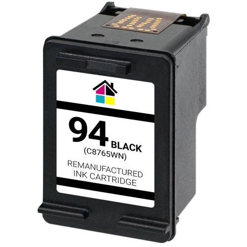 HouseOfInks Remanufactured Ink Cartridge Replacement for HP 94 C8765WN Black HP_94