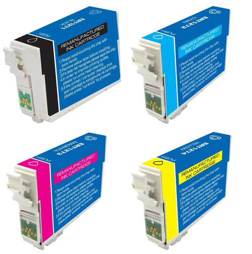 HouseOfInks Remanufactured Ink Cartridge Replacement for Epson T127 Series Extra HY 4PK - BCMY EPSON_T127-4PK