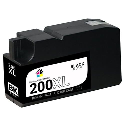 Lexmark #200XL 14L0174 High Yield Black Compatible Ink Cartridge LEX_200XL-B