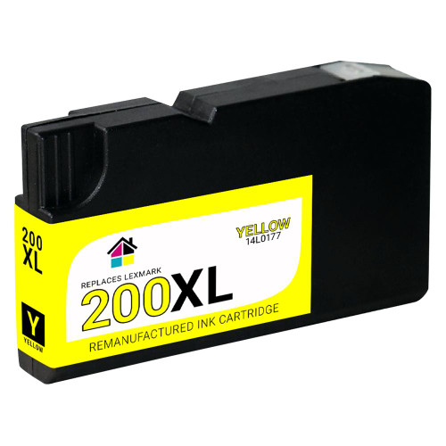 Lexmark #200XL 14L0177 High Yield Yellow Compatible Ink Cartridge LEX_200XL-Y