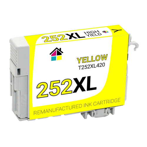 HouseOfInks Remanufactured Ink Cartridge Replacement for Epson T252XL T252XL420 HY Yellow EPSON_T252XL-Y