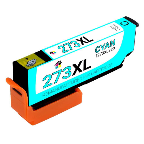 HouseOfInks Remanufactured Ink Cartridge Replacement for Epson T273XL T252XL220 HY Cyan EPSON_T273XL-C
