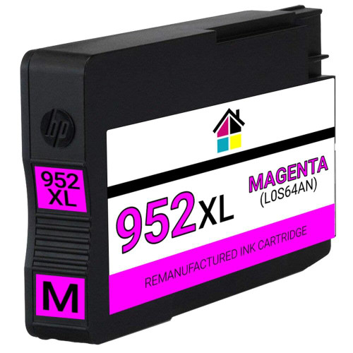 HouseOfInks Remanufactured Ink Cartridge Replacement for HP 952XL L0S64AN HY Magenta HP_952XL-M NC