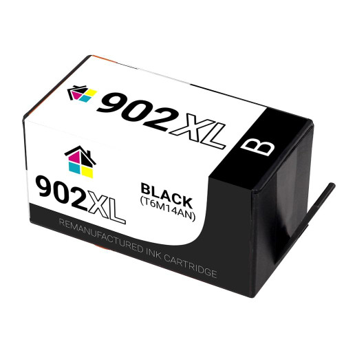 HouseOfInks Remanufactured Ink Cartridge Replacement for HP 902XL T6M14AN HY Black HP_902XL-B NC