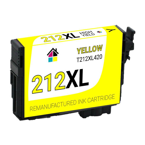 Houseofinks Remanufactured Replacement for Epson 212XL T212XL420 High Yield Yellow Ink Cartridge EPSON_T212XL-Y