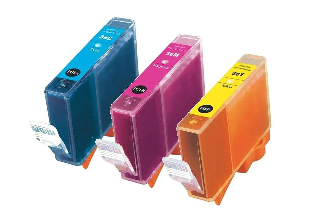 Canon BCI-3/3e Compatible Ink Cartridges 3PK - Cyan, Magenta, Yellow