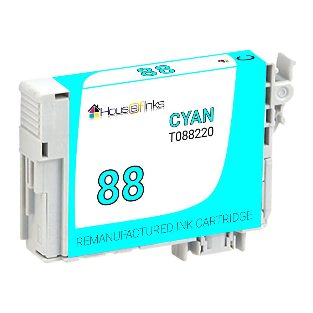 Epson 88 (T088220) Cyan Remanufactured Ink Cartridge