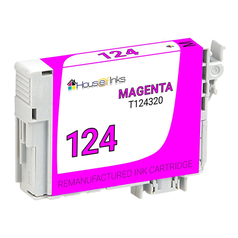 Epson 124 (T124320) Magenta Remanufactured Ink Cartridge