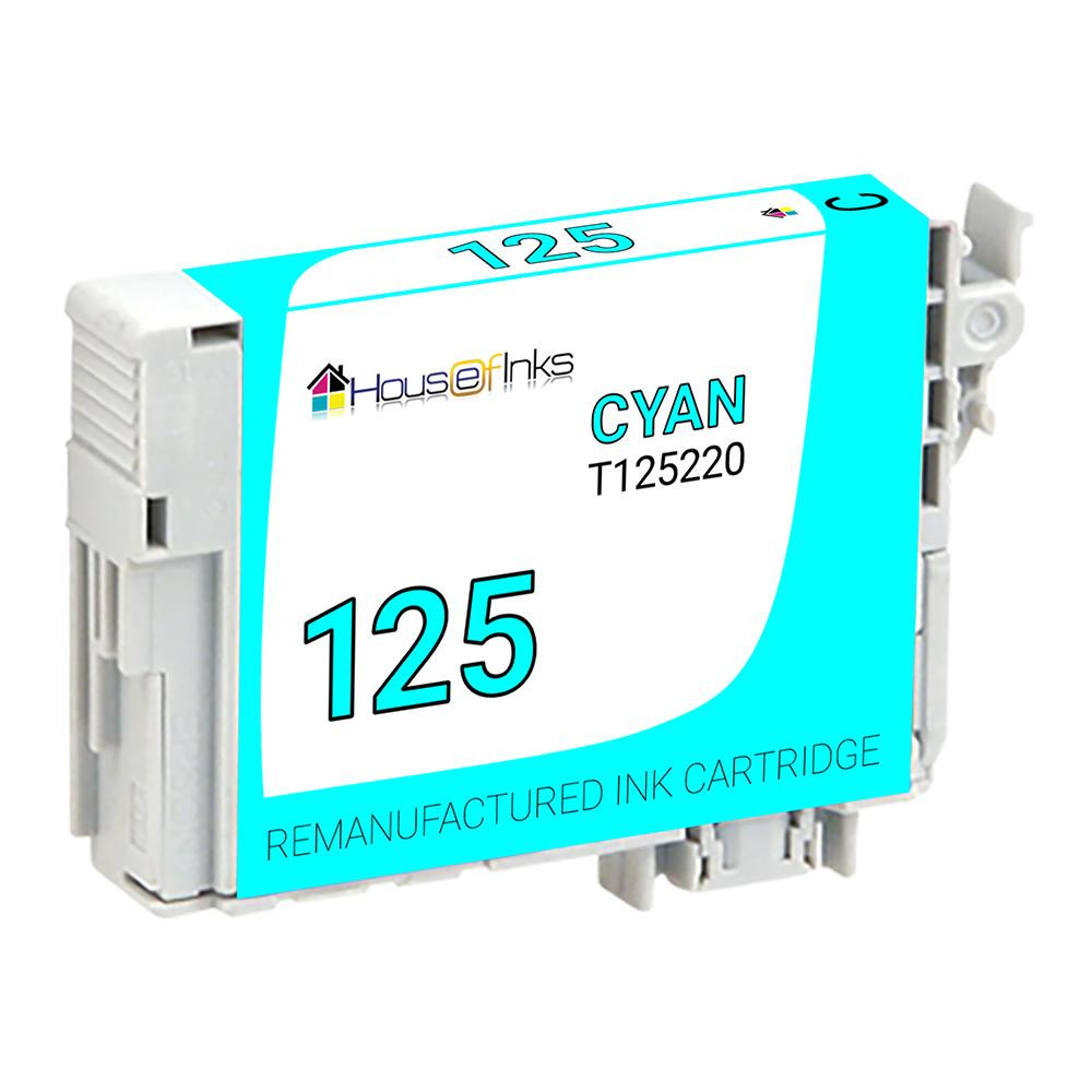 Epson 125 (T125220) Cyan Remanufactured Ink Cartridge