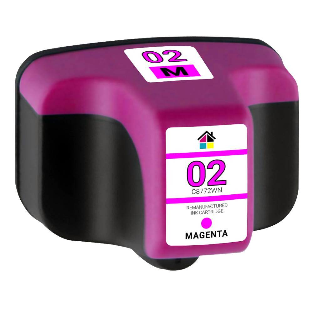 HP 02 (C8772WN) High Yield Magenta Remanufactured Ink Cartridge