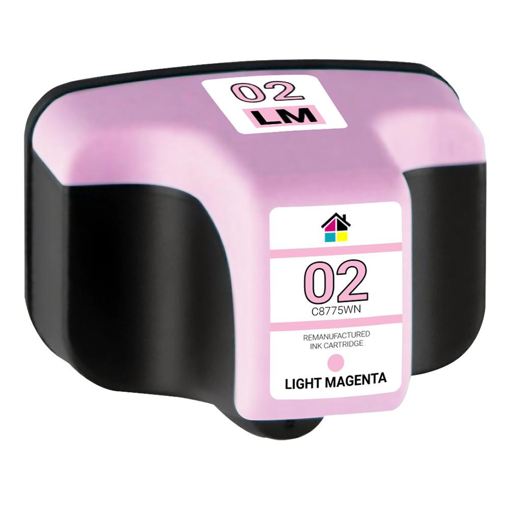 HP 02 (C8775WN) High Yield Light Magenta Remanufactured Ink Cartridge
