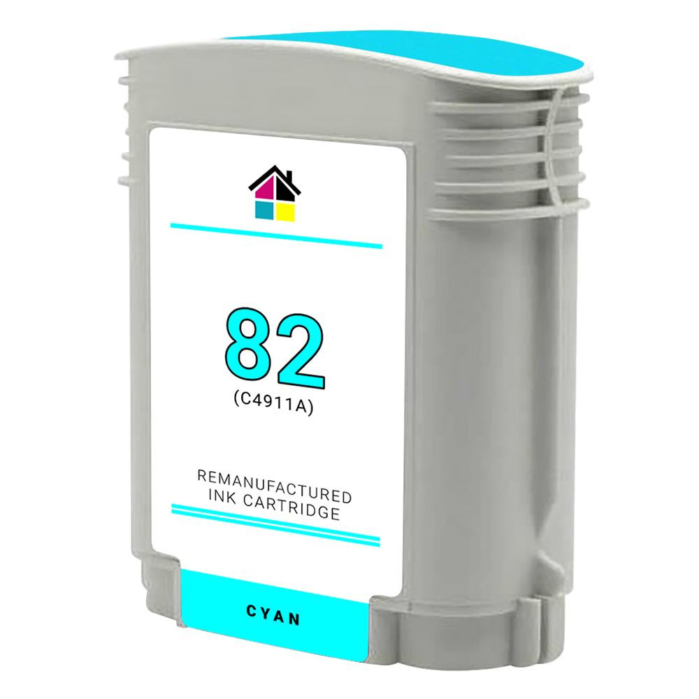 HP 82 (C4911A) Cyan Remanufactured Ink Cartridge
