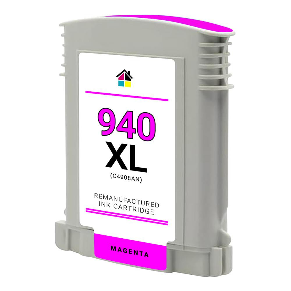 HP 940XL (C4908A) High Yield Magenta Remanufactured Ink Cartridge