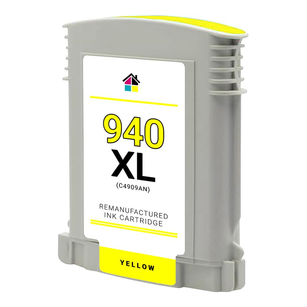 HP 940XL (C4909A) High Yield Yellow Remanufactured Ink Cartridge