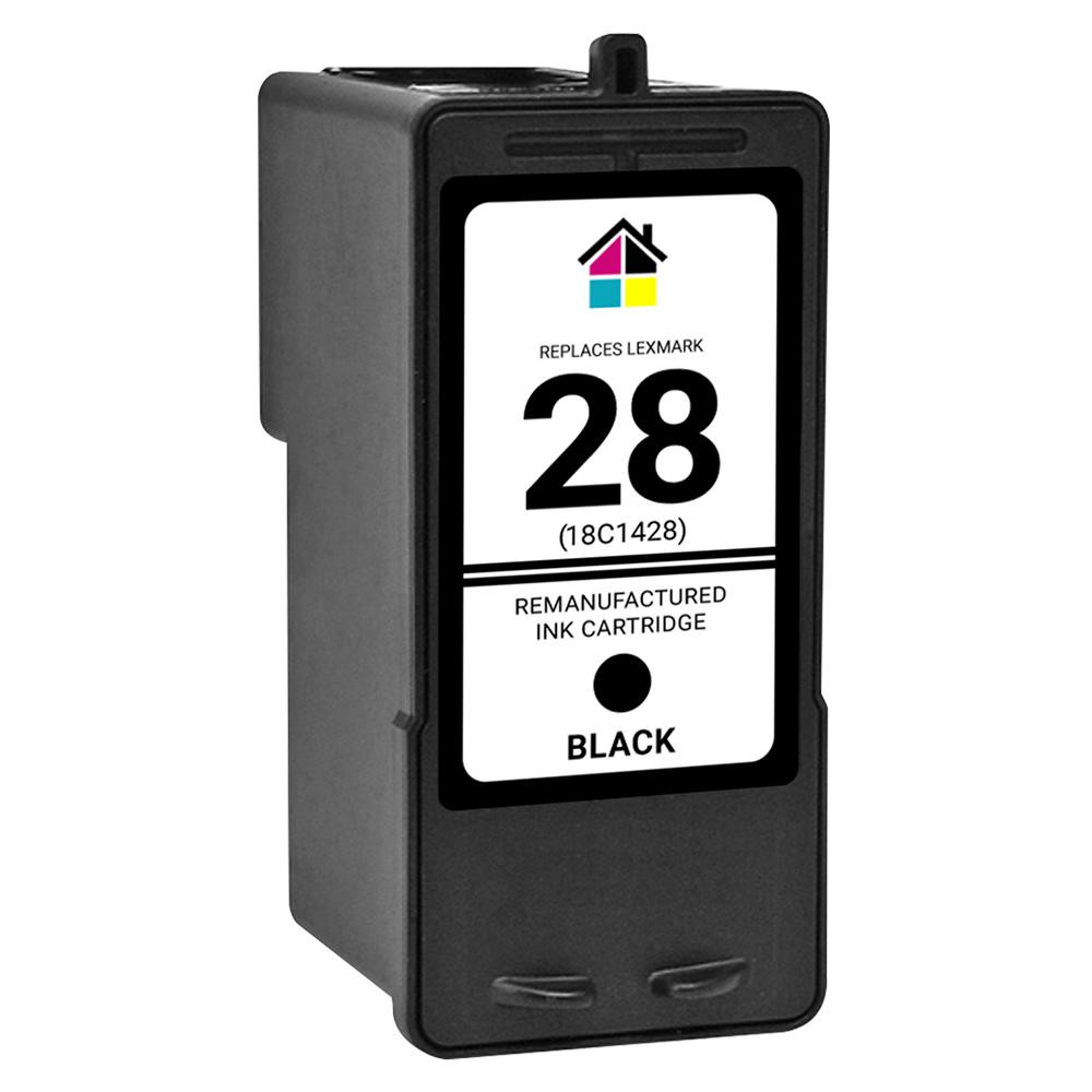 Lexmark #28 (18C1428) Black Remanufactured Ink Cartridge