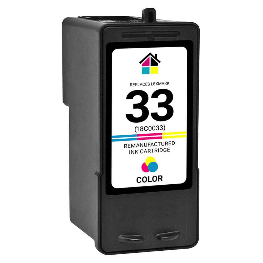 Lexmark #33 (18C0033) Color Remanufactured Ink Cartridge