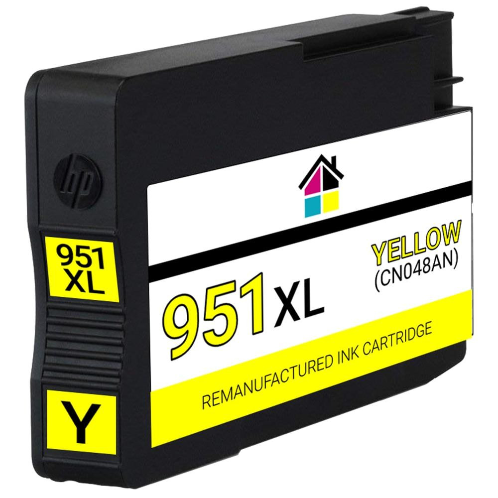 HP 951XL (CN048AN) High Yield Yellow Remanufactured Ink Cartridge