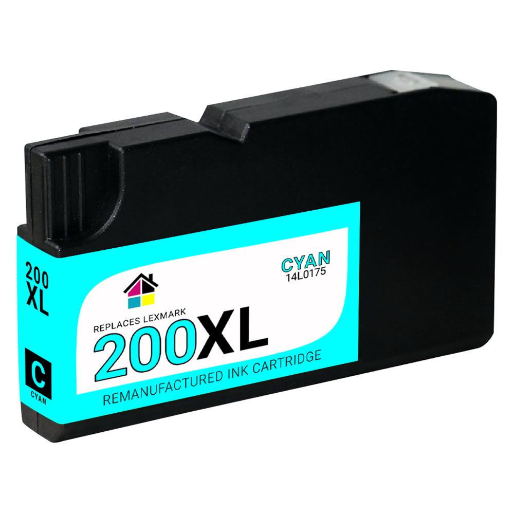 Lexmark #200XL (14L0175) High Yield Cyan Compatible Ink Cartridge