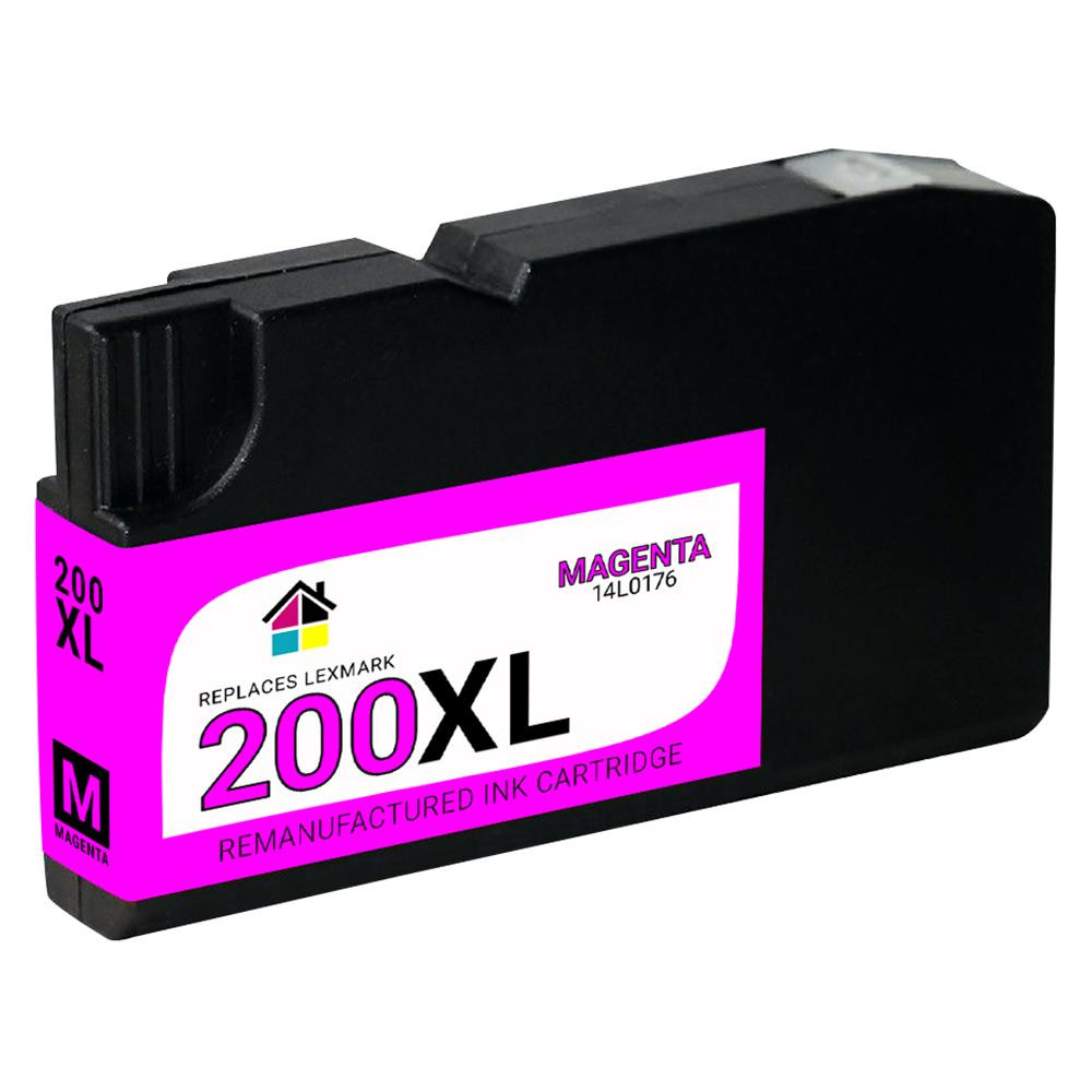 Lexmark #200XL (14L0176) High Yield Magenta Compatible Ink Cartridge