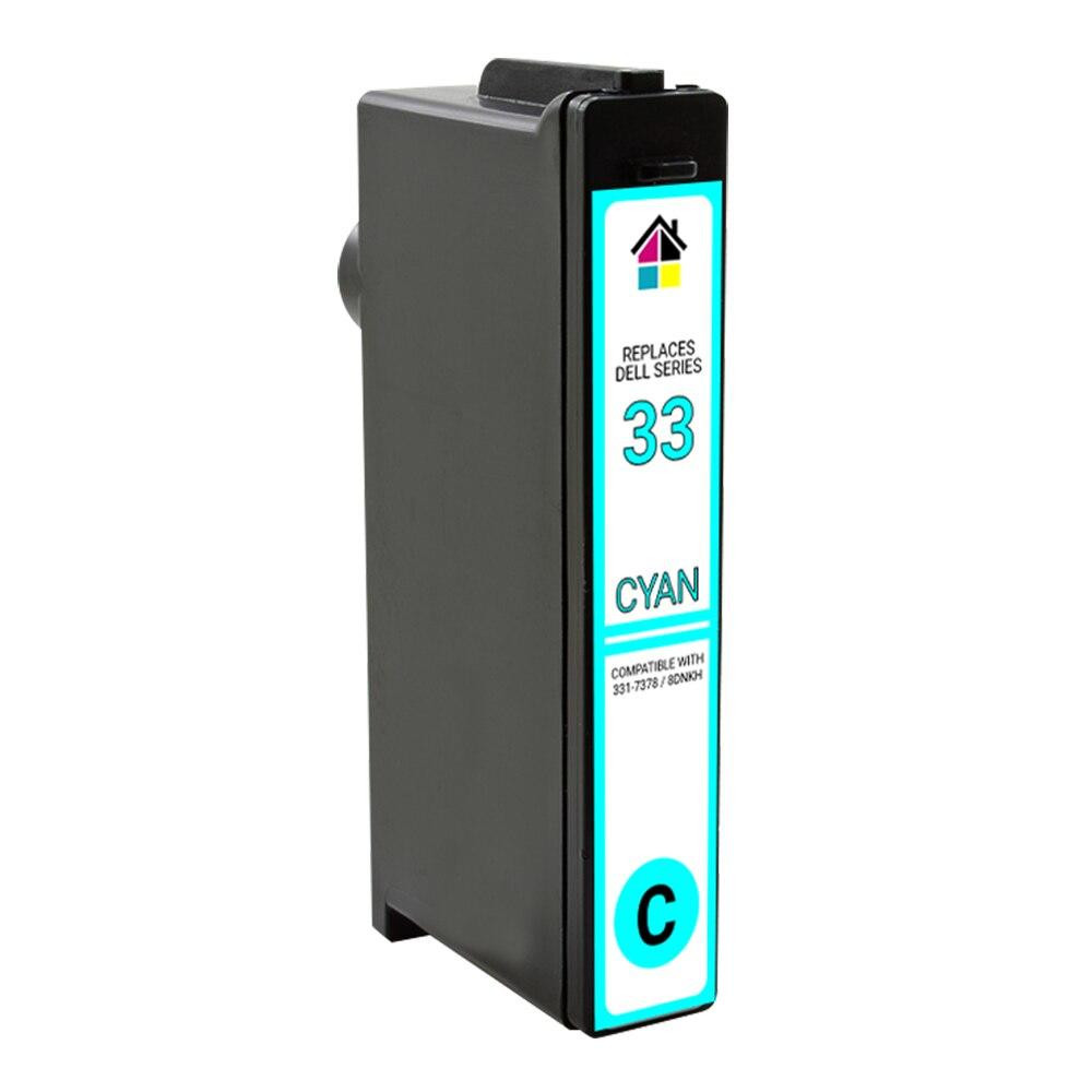 Dell Series 33 (331-7378) Extra High Yield Cyan Compatible Ink Cartridge