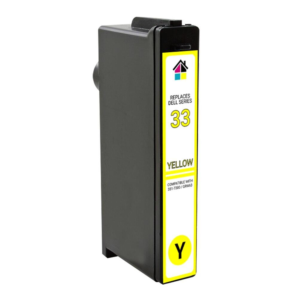 Dell Series 33 (331-7380) Extra High Yield Yellow Compatible Ink Cartridge
