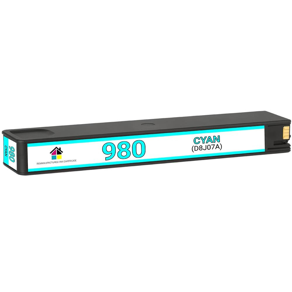 HP 980 (D8J07A) Cyan Remanufactured Ink Cartridge