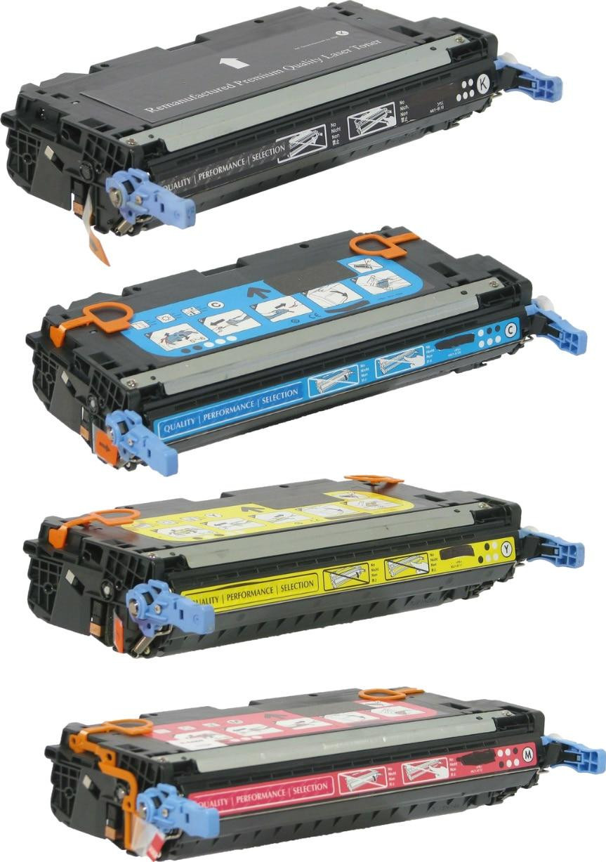 HP 501A/503A Replacement Toner Cartridges 4PK (1ea. BCMY) Combo