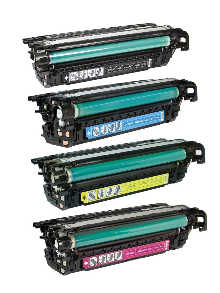 HP 647A/648A Replacement Toner Cartridges 4PK (1ea. BCMY) Combo