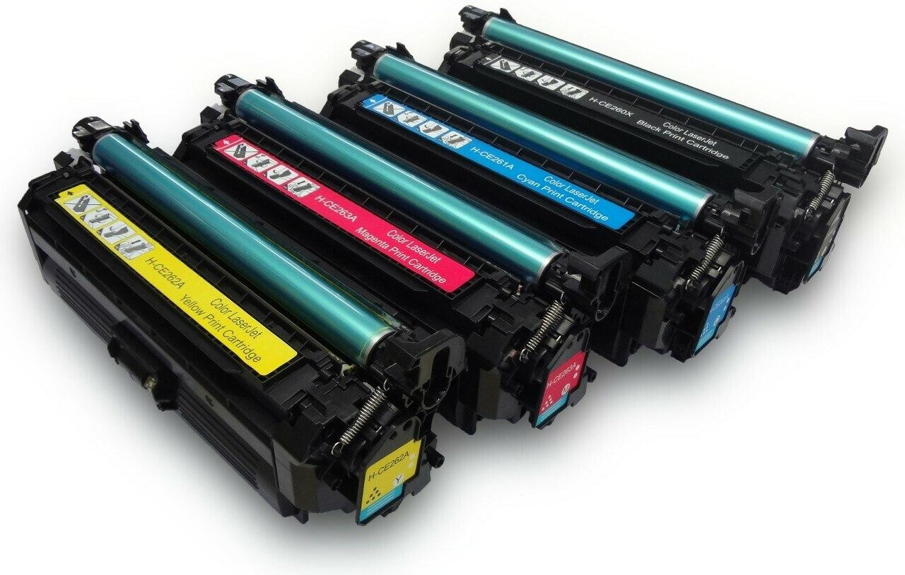 HP 649X/648A Replacement Toner Cartridges 4PK (1ea. BCMY) Combo