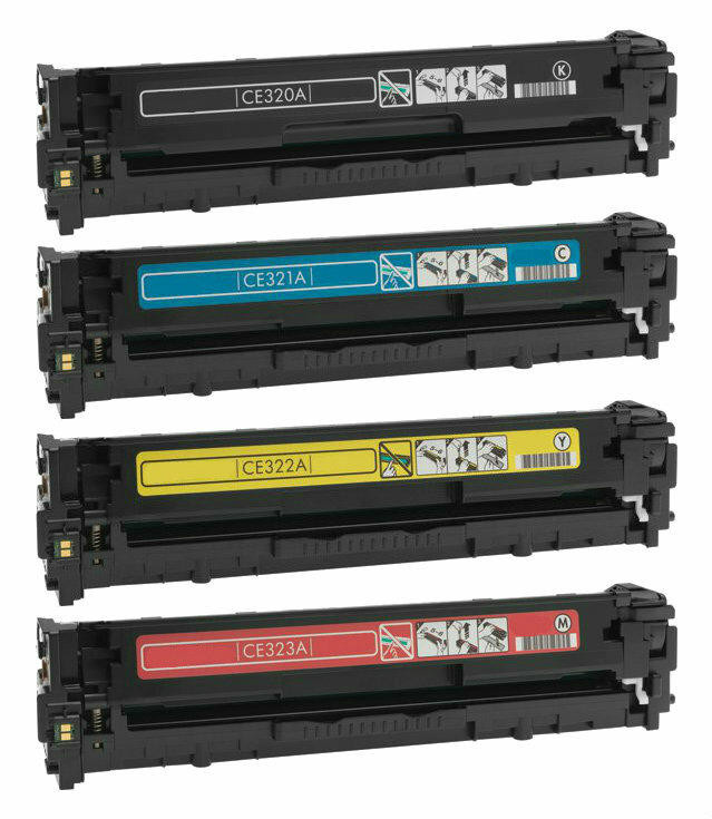 HP 128A Replacement Toner Cartridges 4PK (1ea. BCMY) Combo