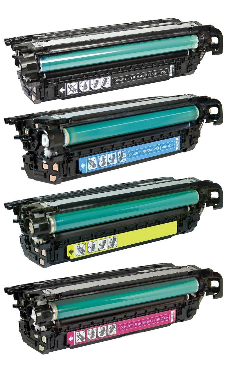 HP 646X/646A Replacement Toner Cartridges 4PK (1ea. BCMY) Combo