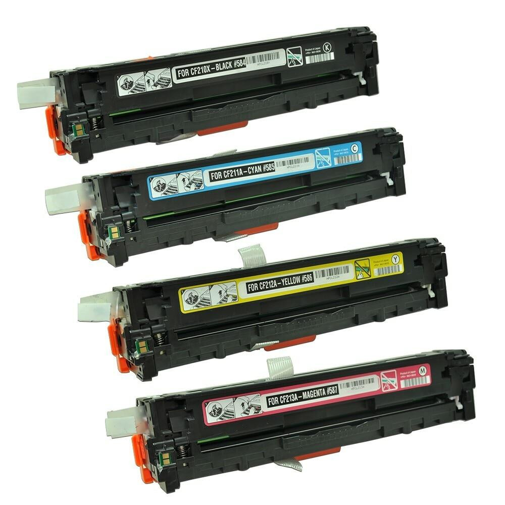 HP 131X/131A Replacement Toner Cartridges 4PK (1ea. BCMY) Combo