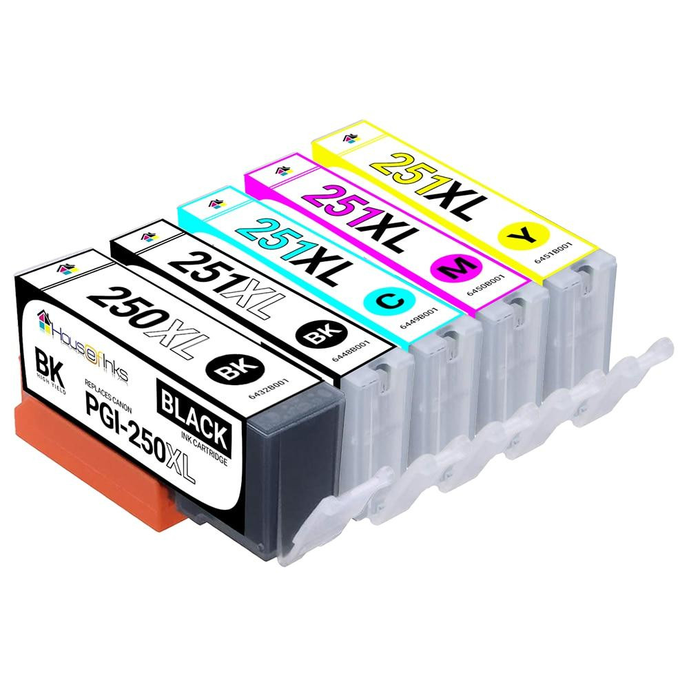 Canon Compatible Ink Cartridge 5PK - PGI250XL & 1ea. BCMY