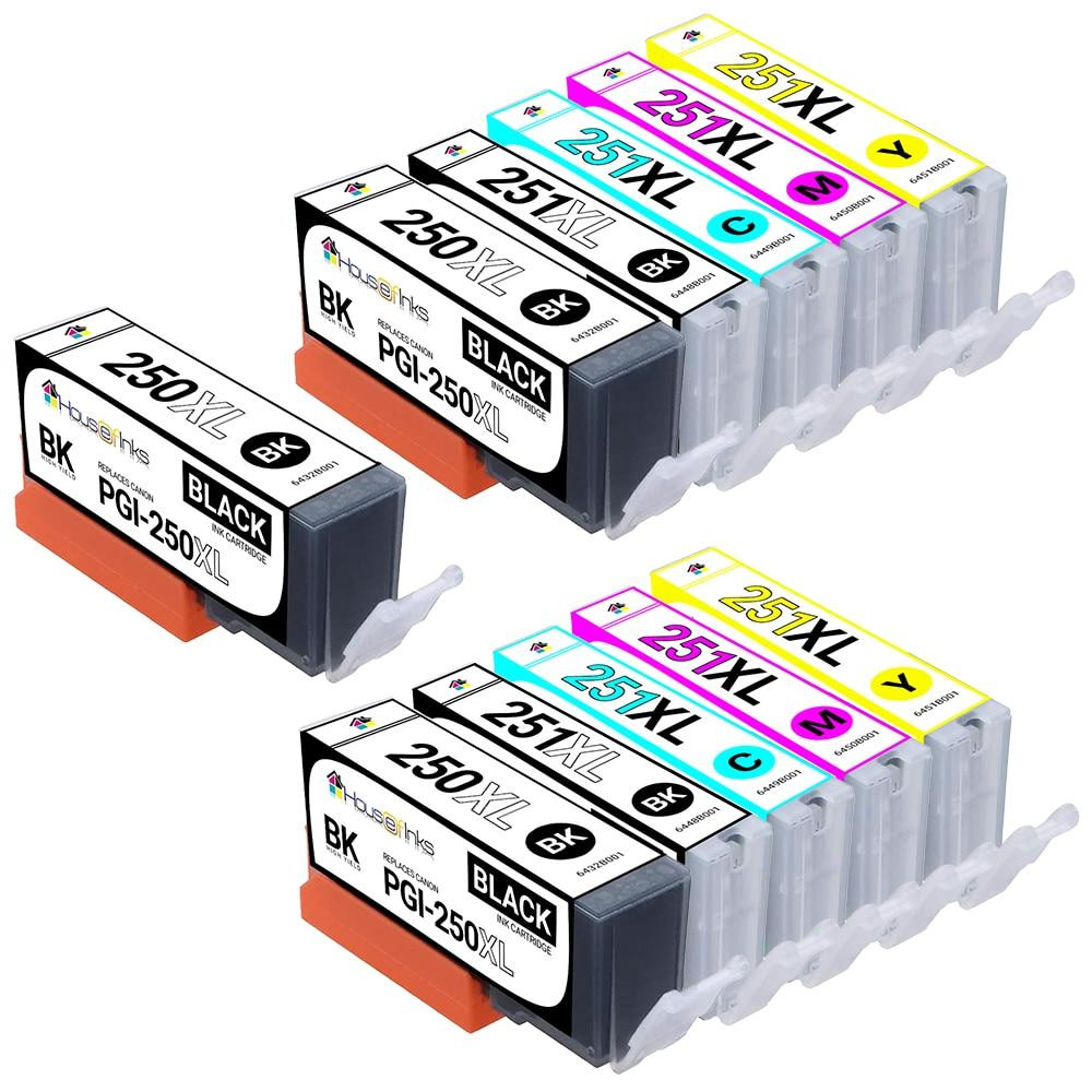 Canon Compatible Ink Cartridge 11PK - 3 PGI250XL & 2ea. CLI251XL BCMY