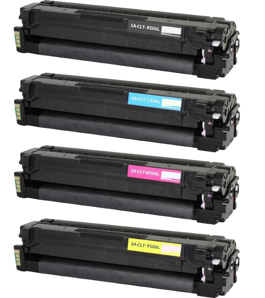 Samsung CLT-506 High Yield Replacement Toner Cartridges 4PK (1ea. BCMY) Combo