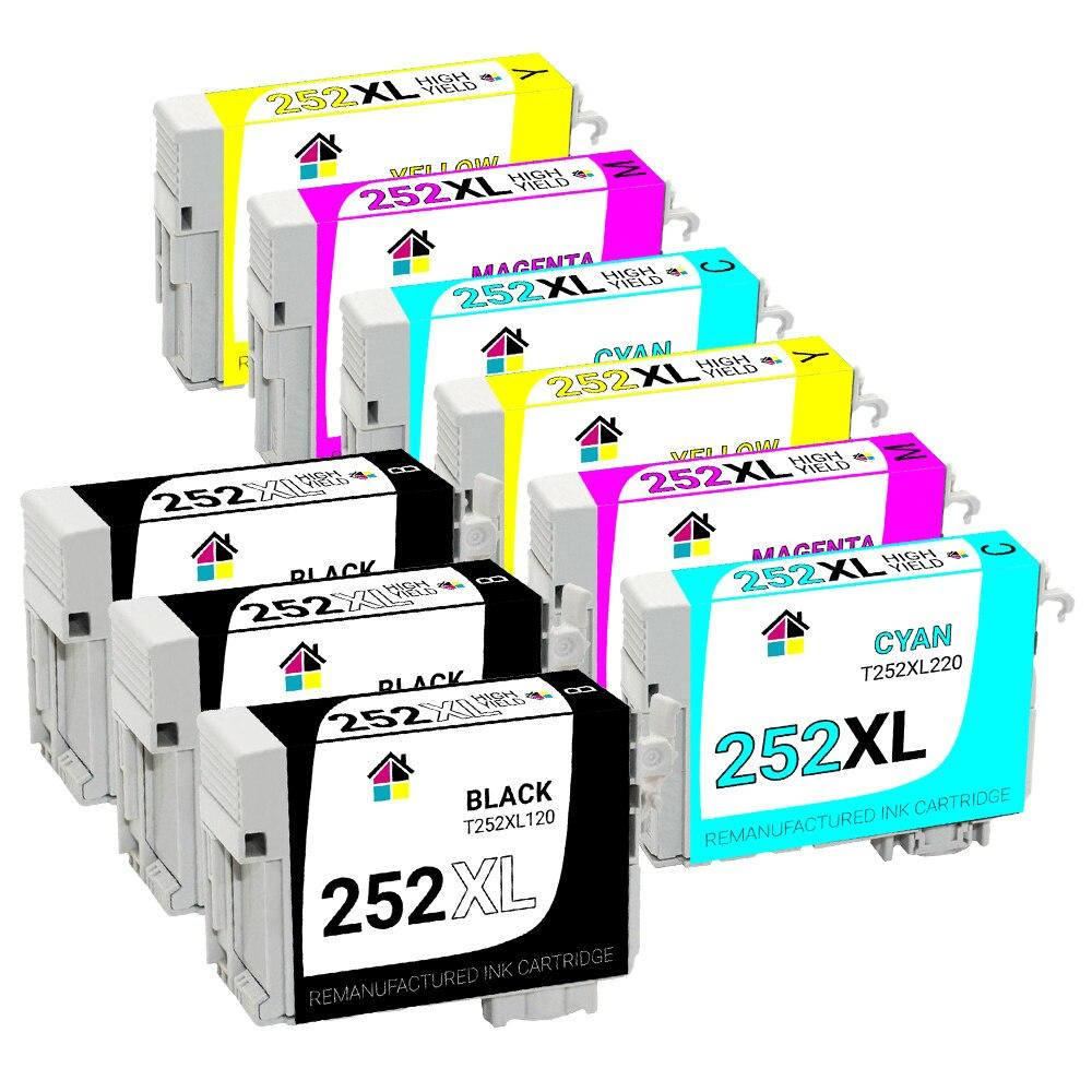 Epson 252XL High Yield Remanufactured Ink Cartridges 9PK (3B, 2ea. CMY) Combo
