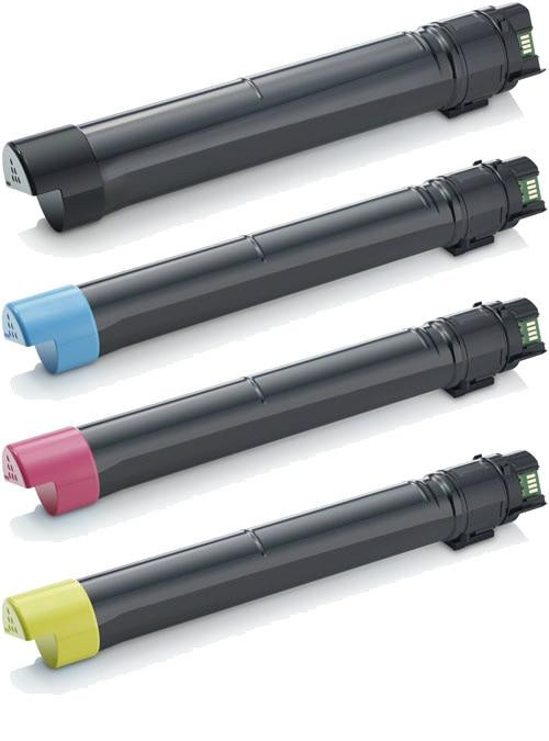 Dell C7765dn Replacement Toner Cartridges 4PK (1ea. BCMY) Combo