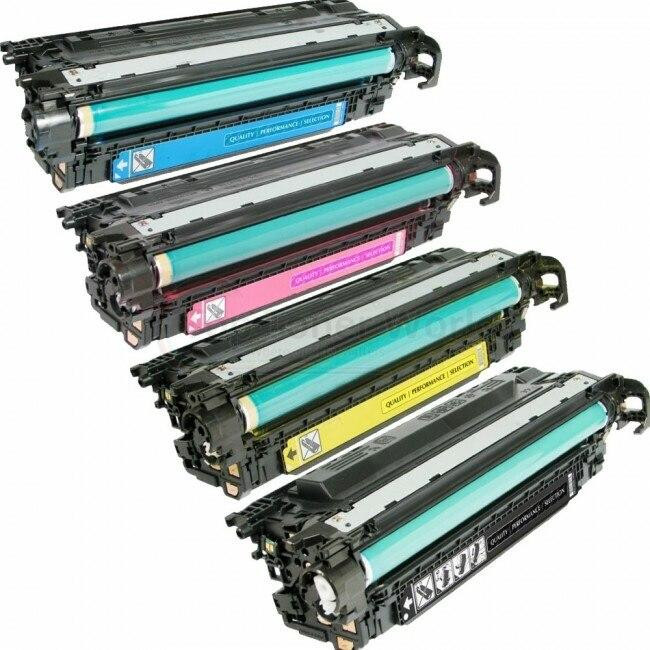 HP 507X/507A Replacement Toner Cartridges 4PK (1ea. BCMY) Combo