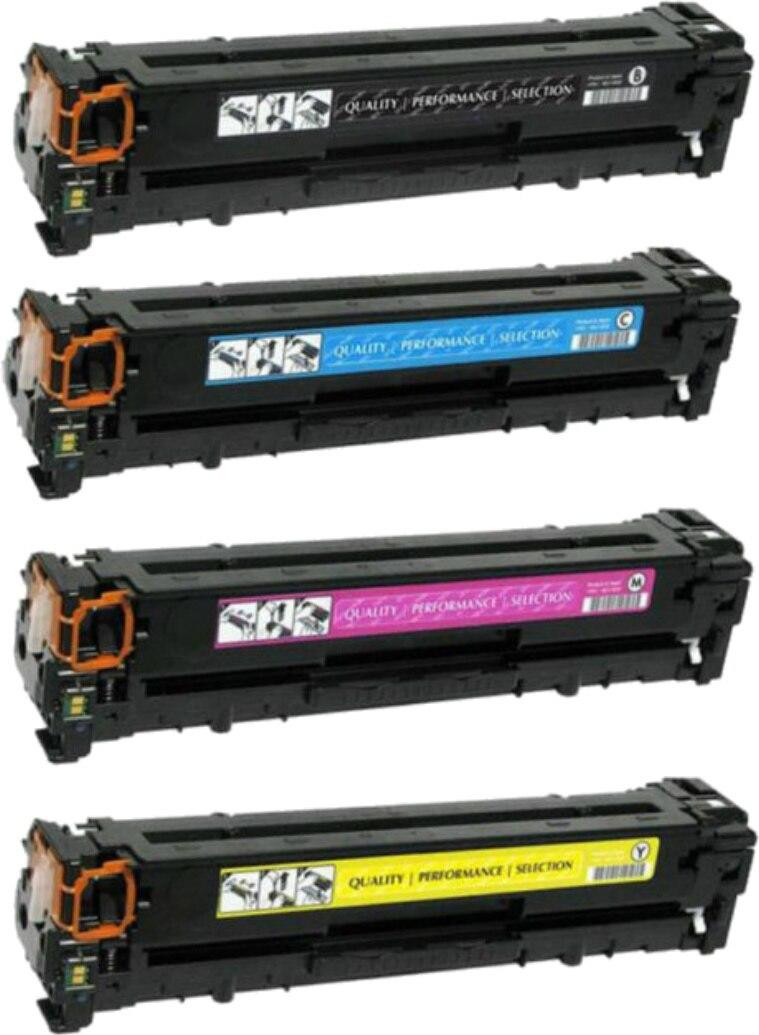 HP 654X/654A Replacement Toner Cartridges 4PK (1ea. BCMY) Combo