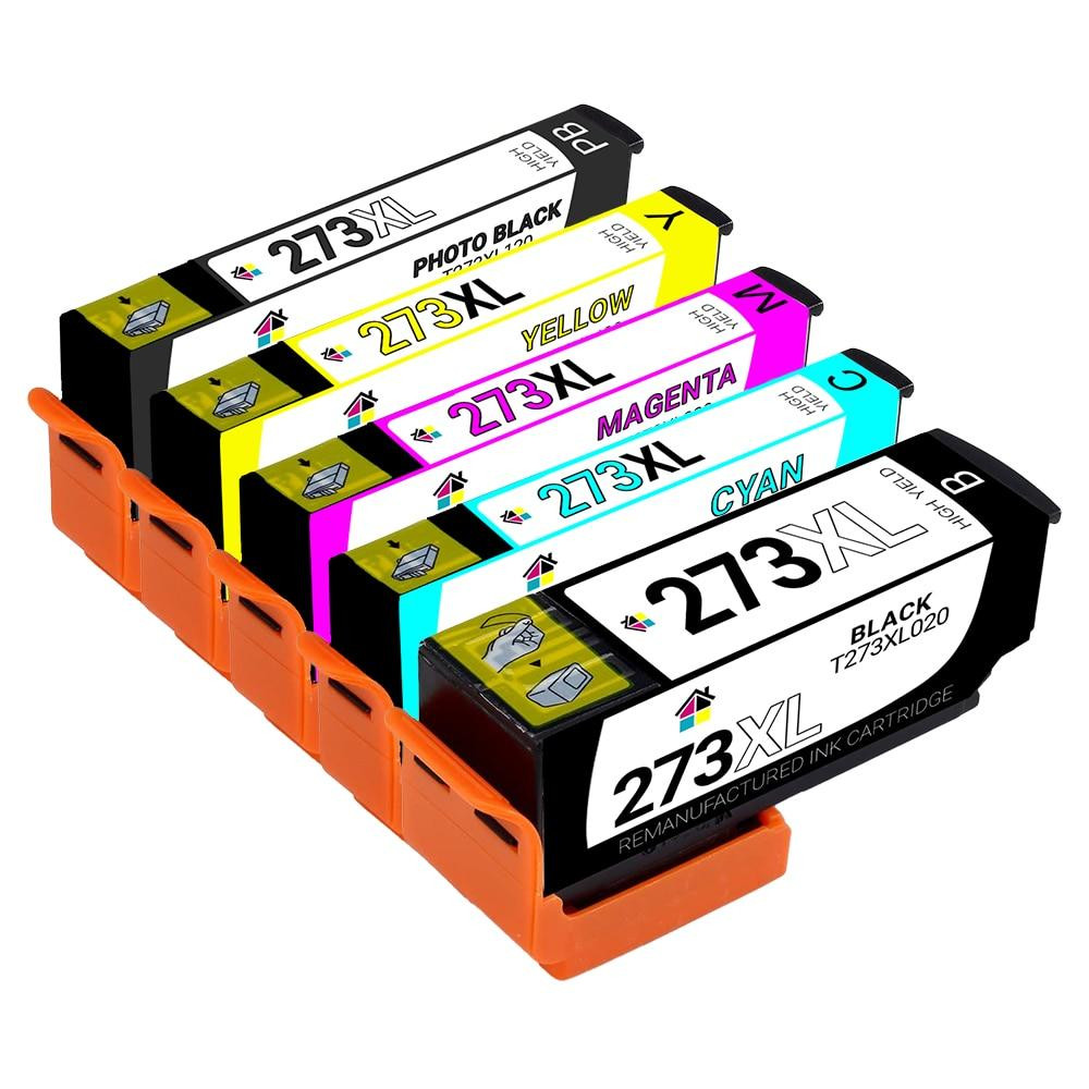 Epson 273XL HY Remanufactured Ink Cartridge 5PK - 1 set BCMYpBK