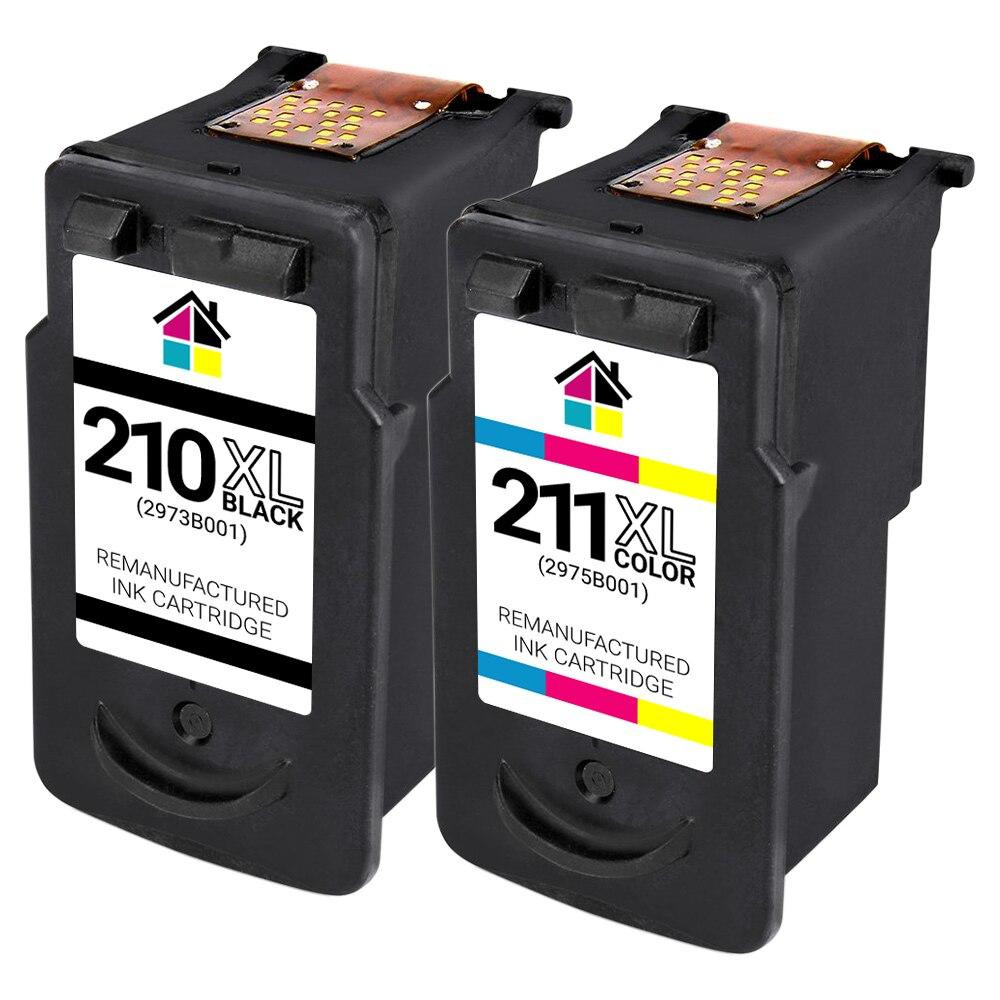Canon PG210XL & CL211XL HY Remanufactured Ink Cartridges 2PK - 1B, 1C