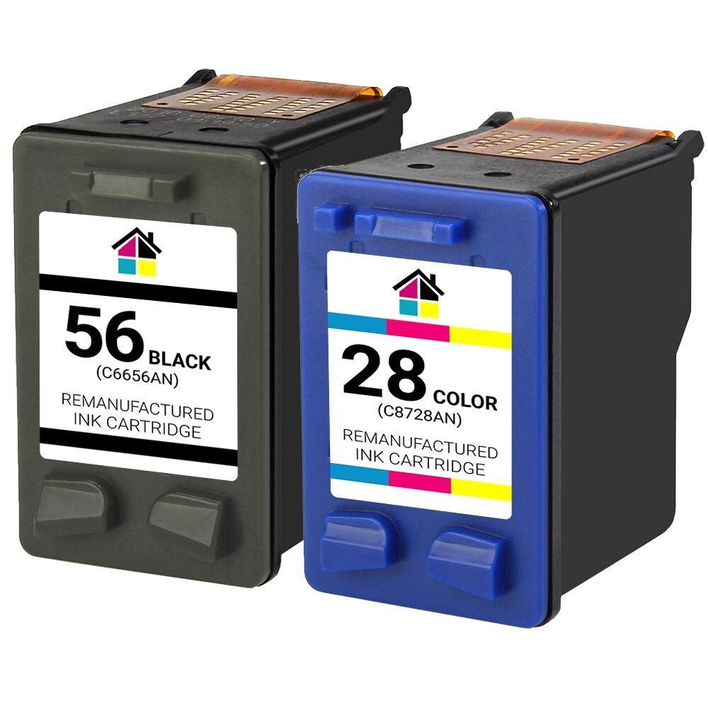 HP 56 & 28 (C6656AN/C8728AN) Remanufactured Ink Cartridges 2PK - 1B, 1C