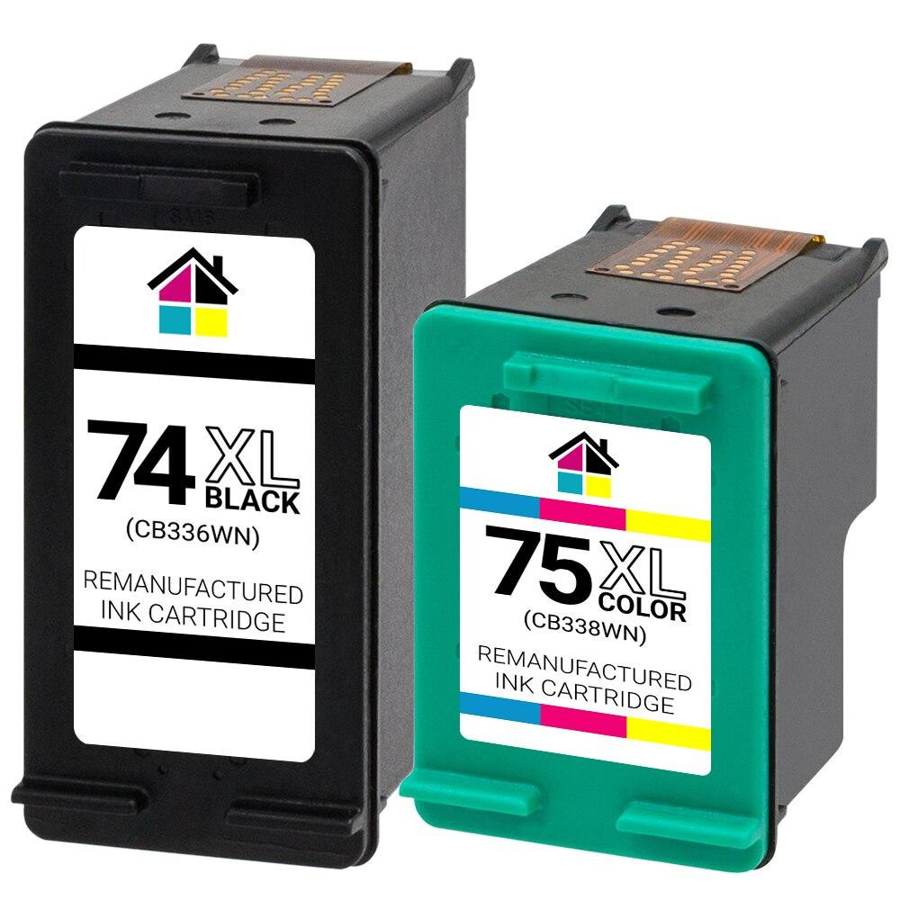 HP & (CB336W/CB338W) HY Remanufactured Ink Cartridges 2PK - 1B, 1C