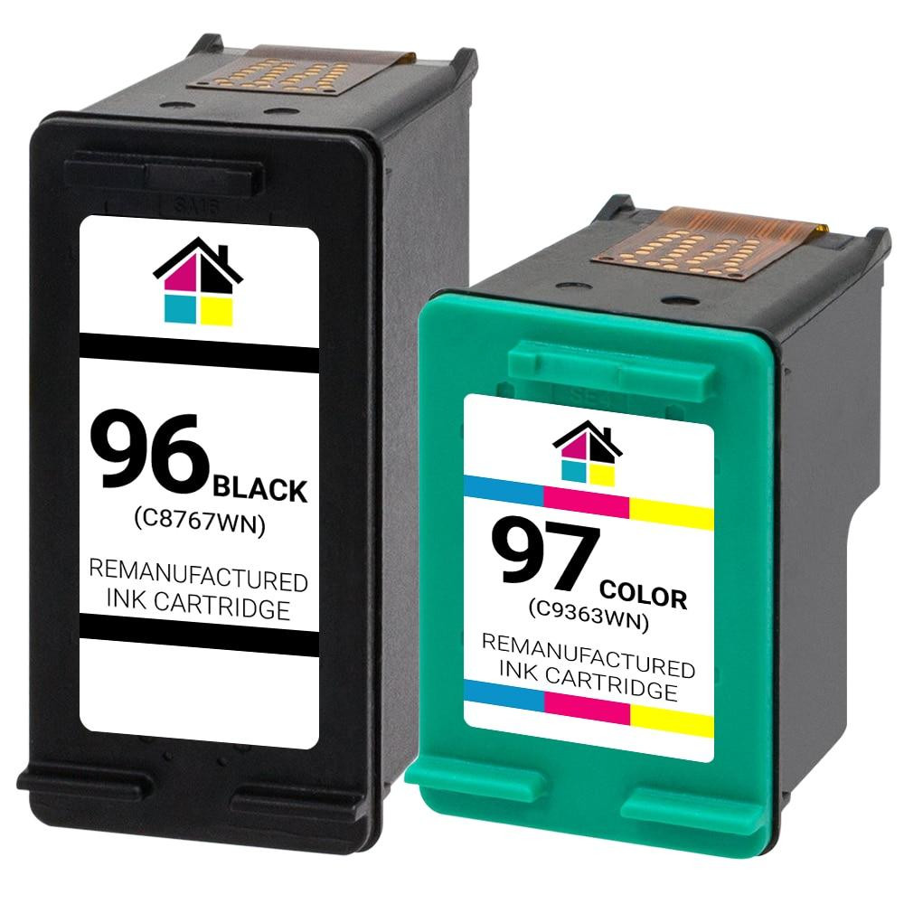 HP 96 & 97 (C8767WN/C9363WN) Remanufactured Ink Cartridges 2PK - 1B, 1C