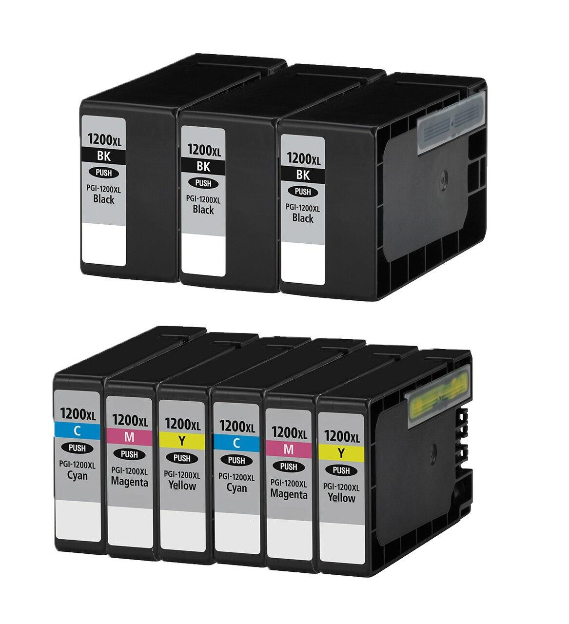 Canon PGI-1200XL Compatible Ink Cartridges 9PK (3B, 2ea. CMY) Combo