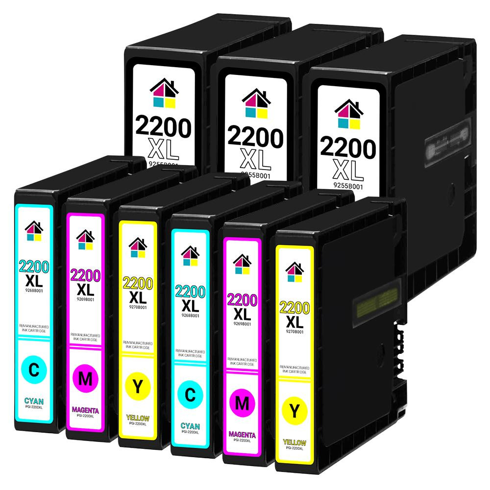 Canon PGI2200XL Compatible Ink Cartridges 9PK (3B, 2ea. CMY) Combo