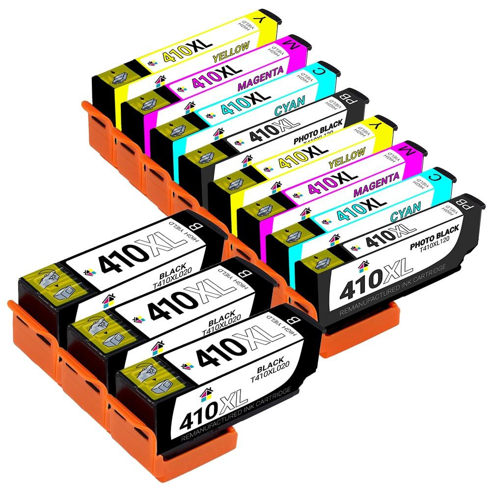 Epson 410XL HY Remanufactured Ink Cartridge 11PK - 2 sets BCMYpBK + 1 Black